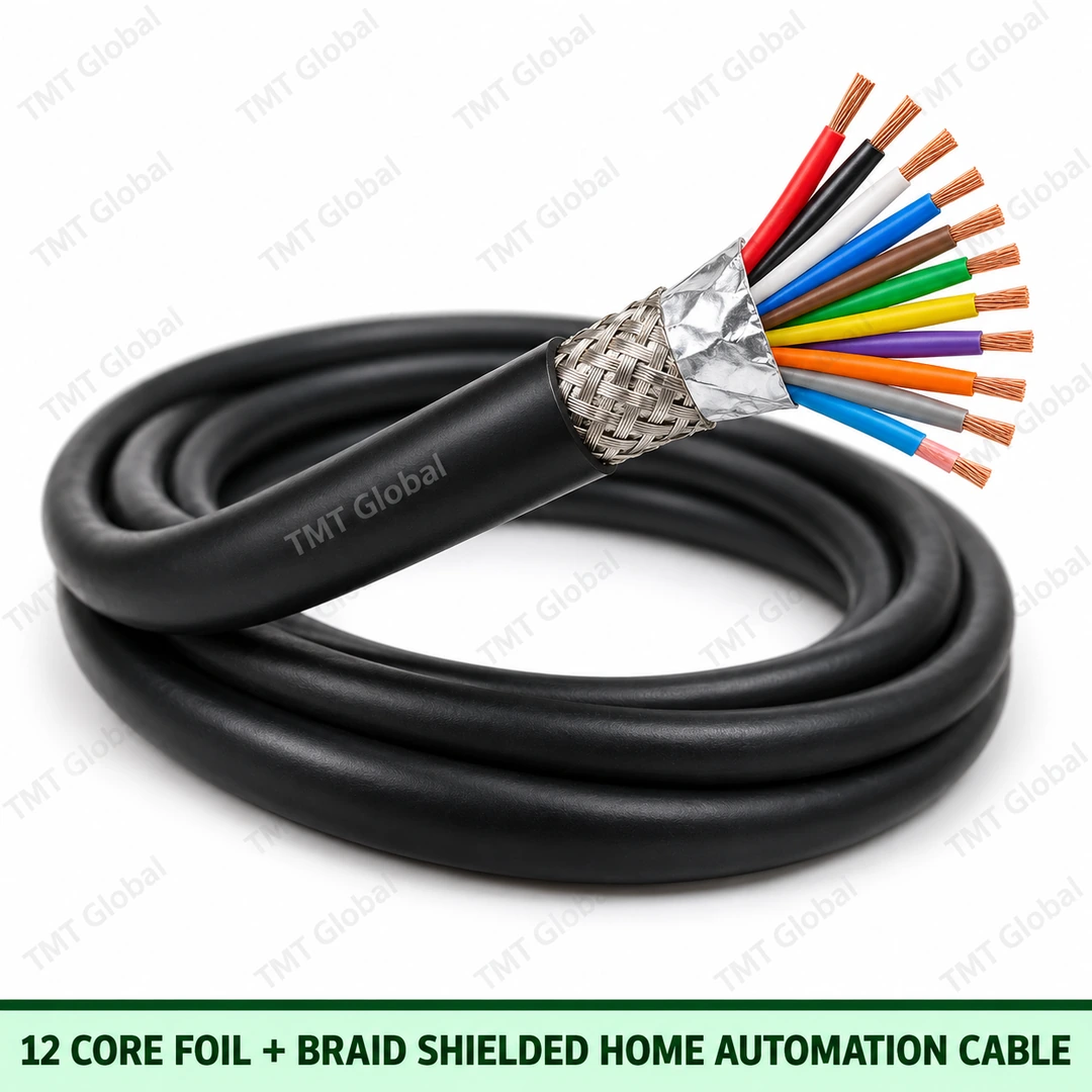 67941-12-Core-Foil-Braid-Shielded-Home-Automation-Cable 12 Core Foil + Braid Shielded Home Automation Cable by TMT Global