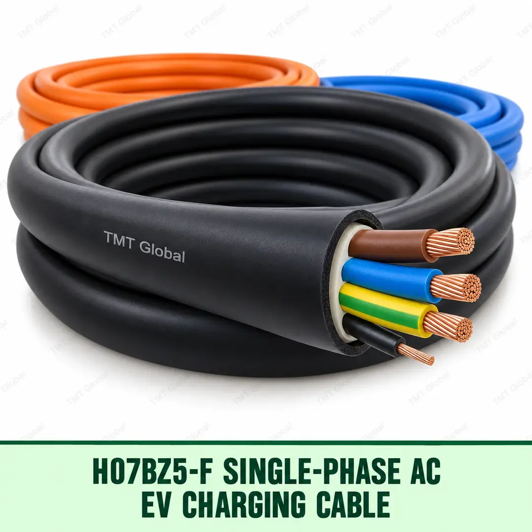 68577-H07BZ5-F-Single-Phase-AC-EV-Charging-Cable H07BZ5-F single-phase AC EV charging cable with three power cores and pilot conductor, TMT Global