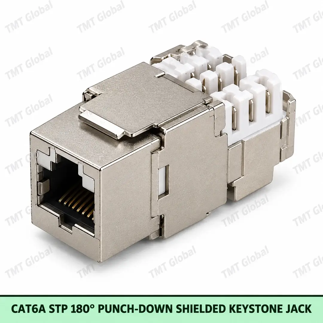 68979-Cat6A-UTP-90deg-Toolless-Keystone-Jack Cat6A UTP 90deg Toolless Keystone Jack by TMT Global