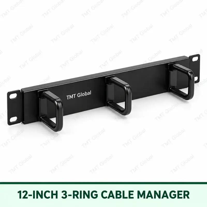 12 Inch 3 Ring Cable Manager by TMT Global