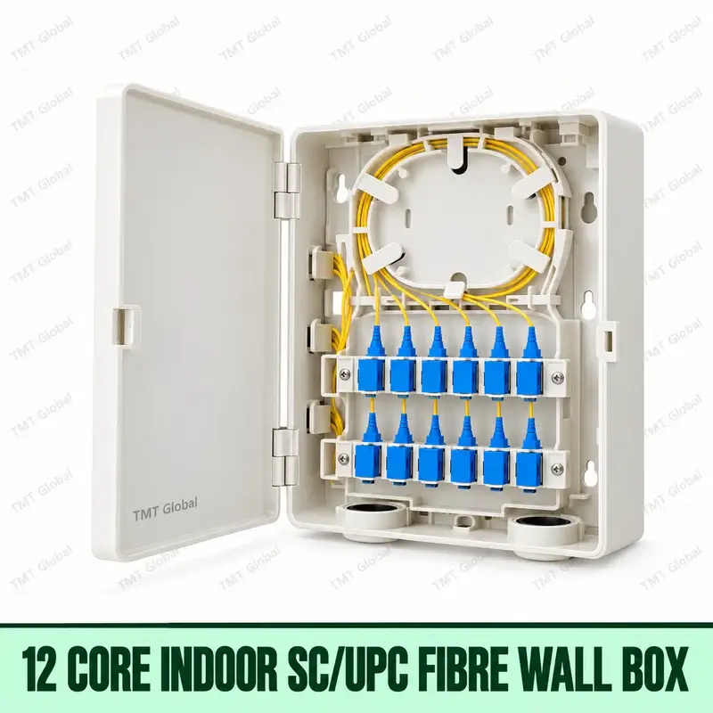 12-core indoor SC/UPC fibre wall box, TMT Global