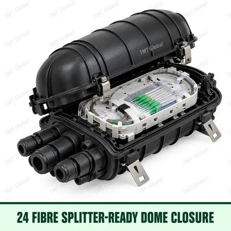 24-fibre splitter-ready dome closure, TMT Global