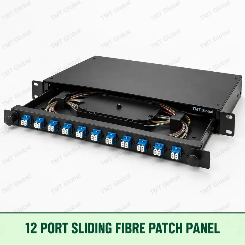 12-port sliding fibre patch panel, TMT Global