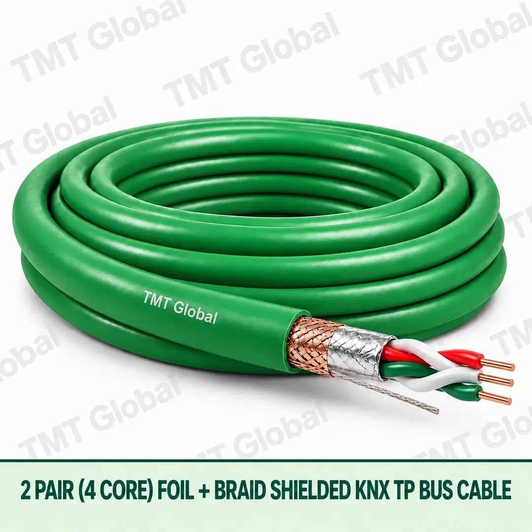 TMT-GLOBAL-04B-KX-SERIES-2-Pair-4-Core-Foil-Braid-Shielded-KNX-TP-Bus-Cable-1080x1080 TMT Global 2 pair 4 core KNX TP bus cable with foil and braid shielding.