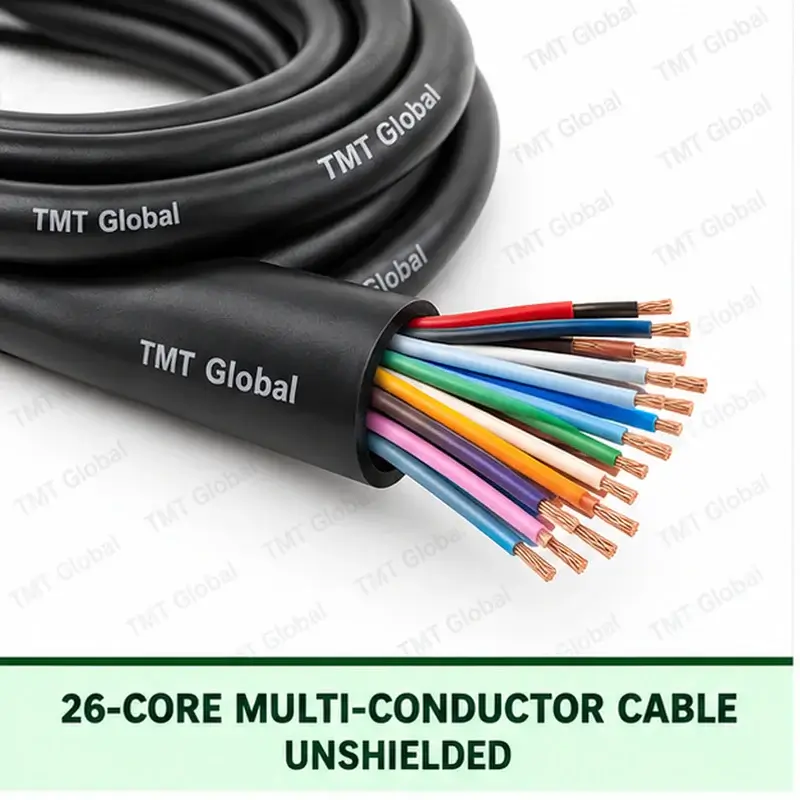 TMT Global 26 core unshielded multi-conductor cable, with 26 individually insulated copper conductors.