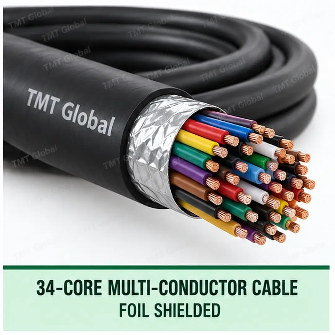 TMT-GLOBAL-MC-34C-F-34-Core-Foil-Shielded-Multi-Conductor-Cable-1080x1080 TMT Global 34 core foil shielded multi-conductor cable, with 34 individually insulated copper conductors.