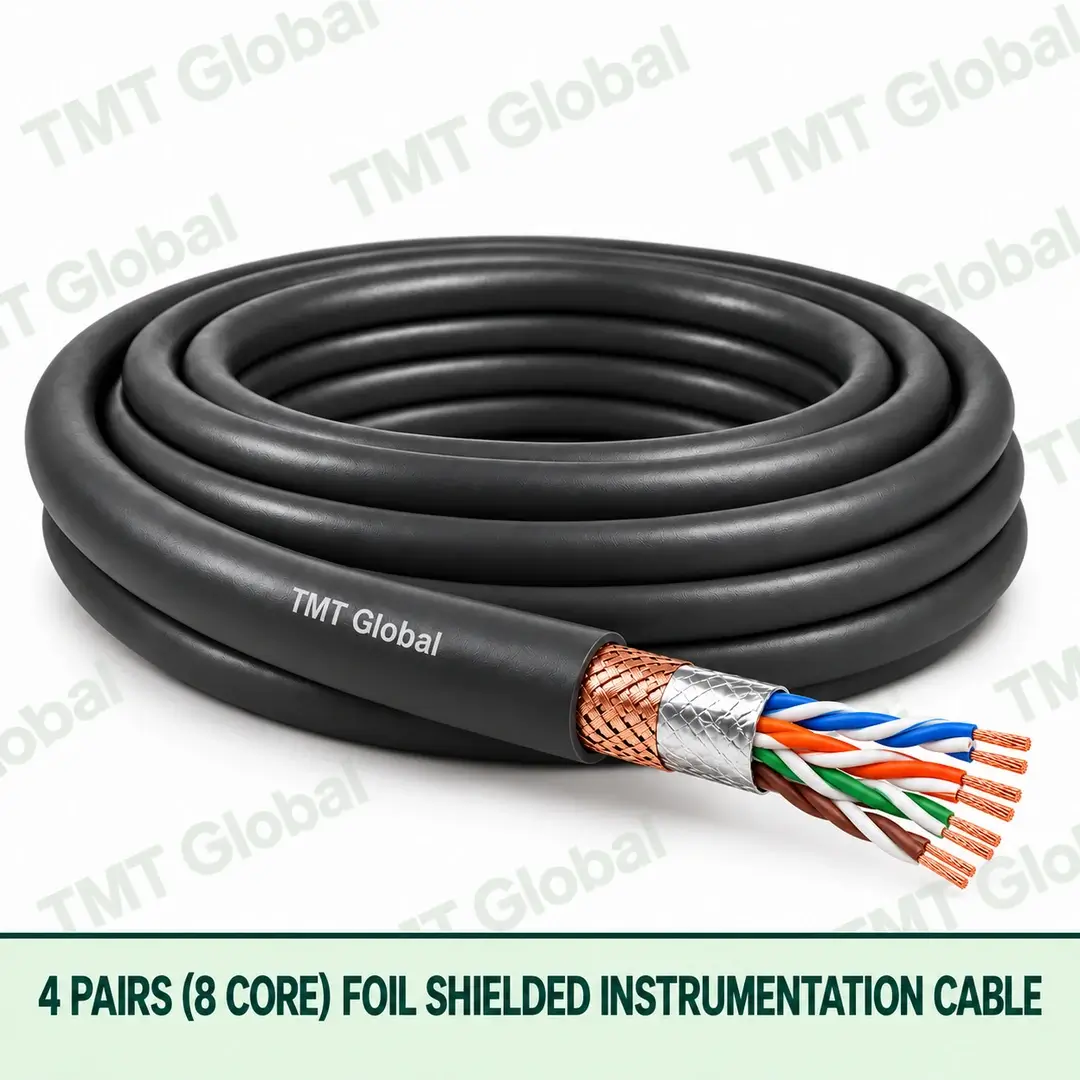 TMT-GLOBAL-P04S-MC-4-Pairs-8-Core-Foil-Shielded-Instrumentation-Cable-1080x1080 TMT Global 4 pair 8 core foil shielded instrumentation cable, with twisted pairs visible